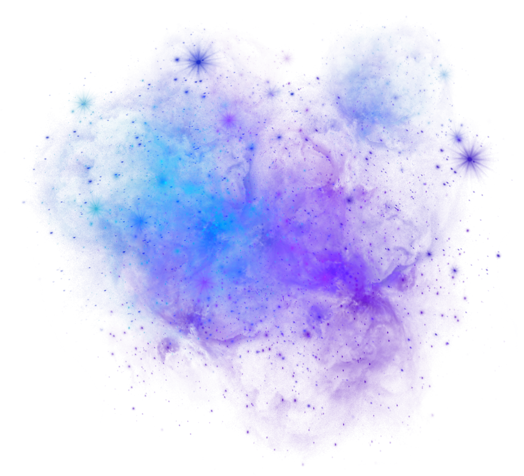 Blue Violet & Green Space Galaxy Overlay Background